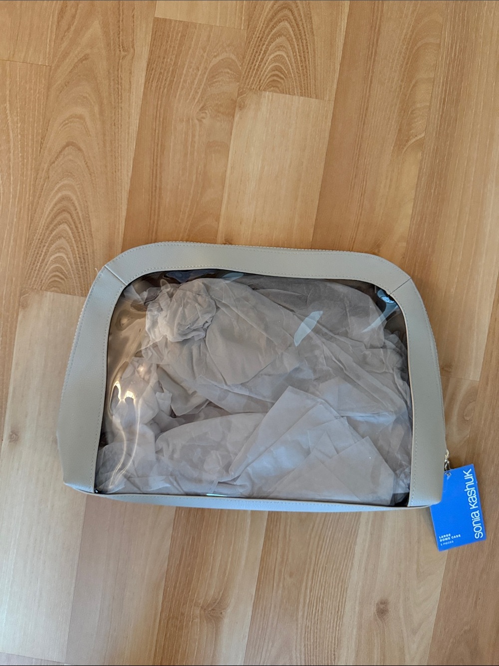 Clear toiletry bag